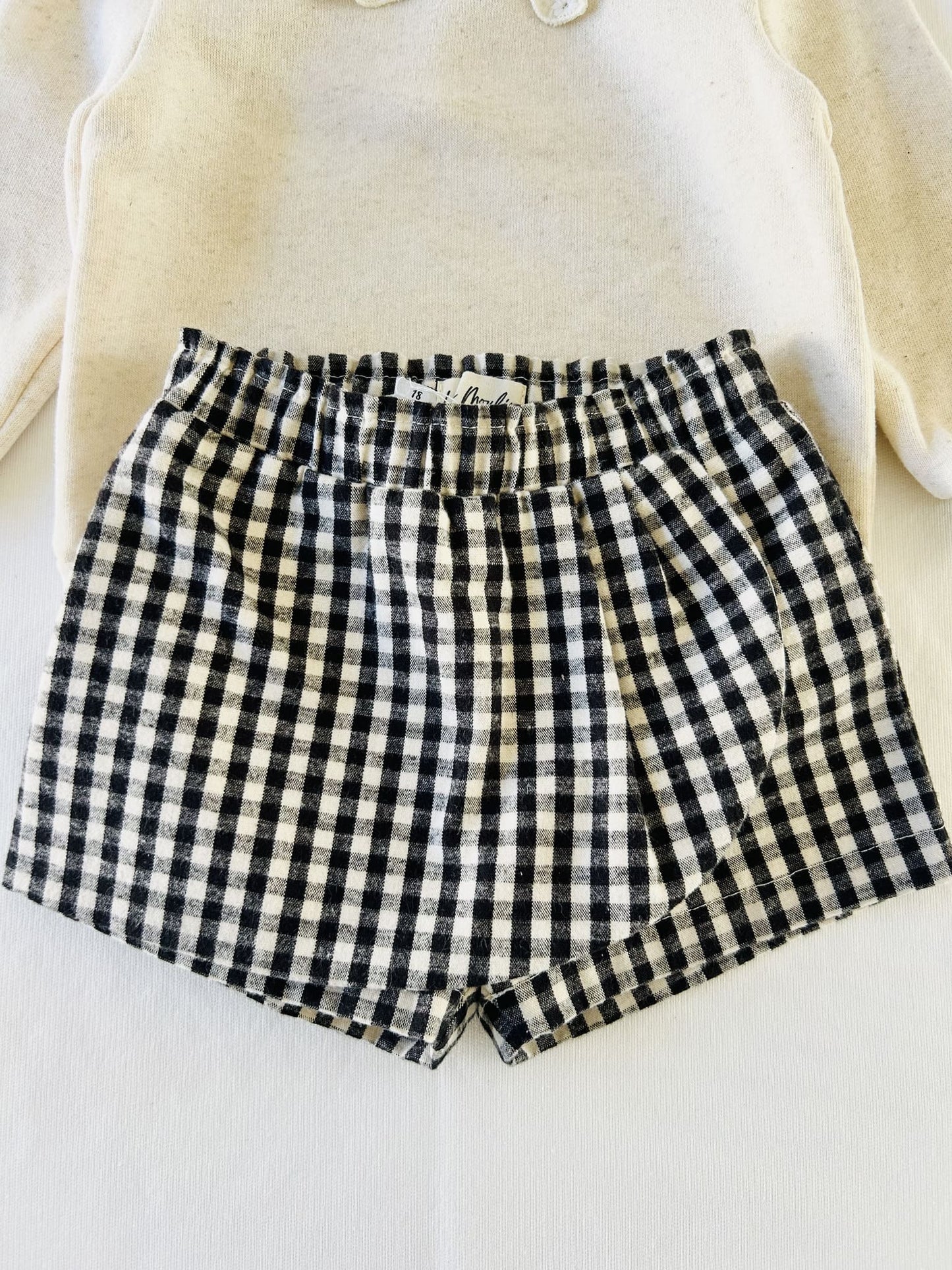 ensemble brodé jupe culotte fille