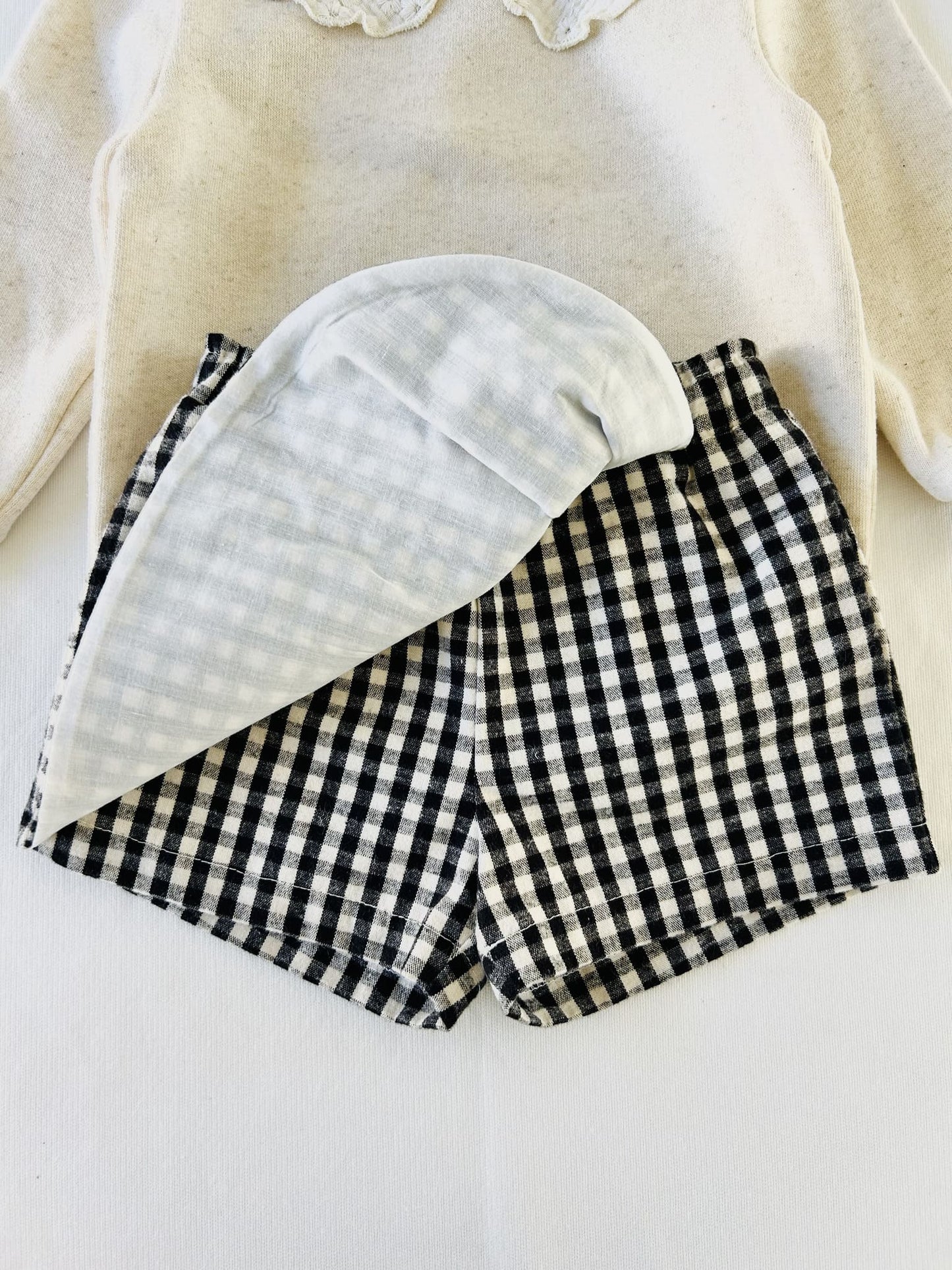 ensemble brodé jupe culotte