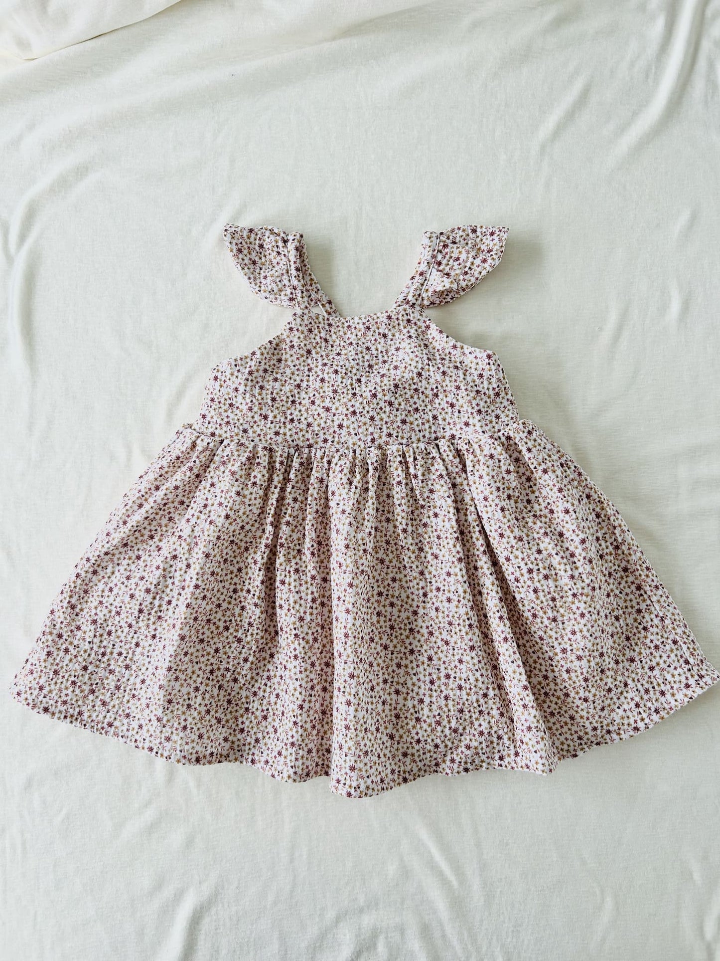 robe petites fleurs gaze de coton bio