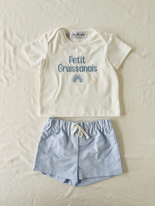 ensemble petit gruissanais bio coton garçon été