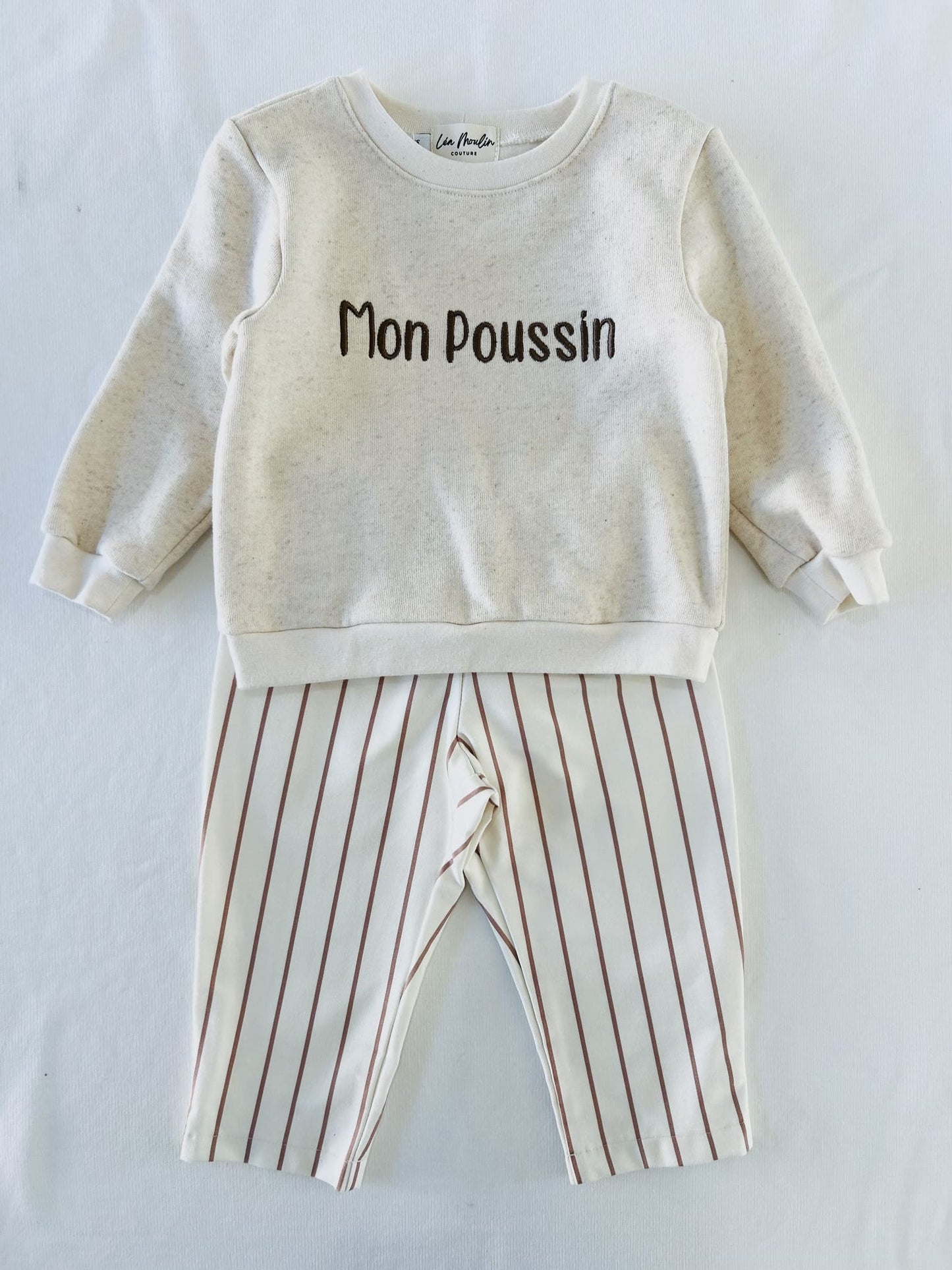 ensemble sweat pantalon large bébé mixte coton