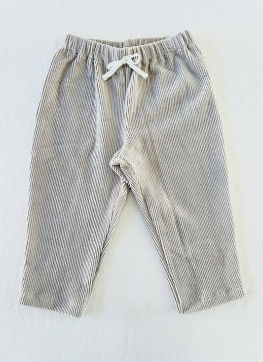 pantalon côtelé velours mixte large 