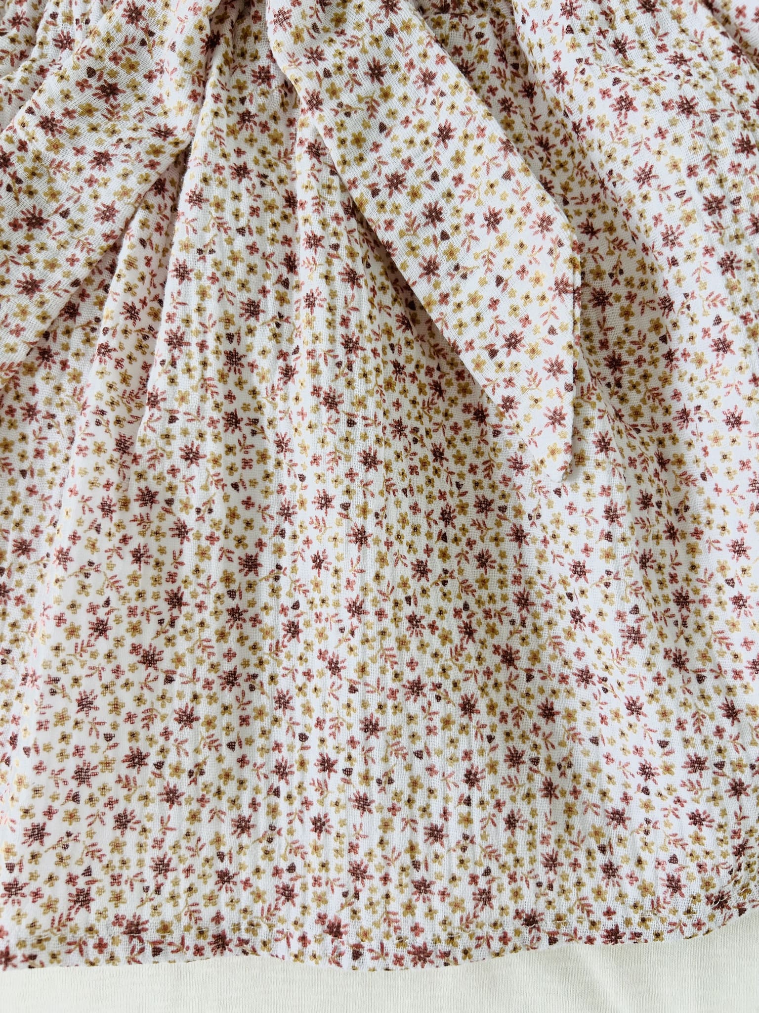 robe petites fleurs gaze de coton bio