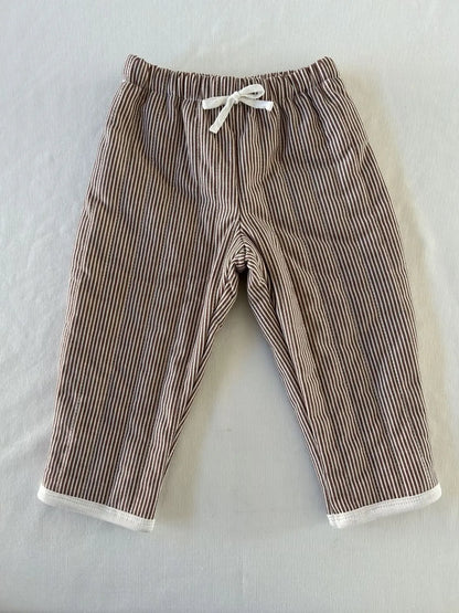 Pantalon d'hiver confortable pour bébé en gaze de coton matelassée