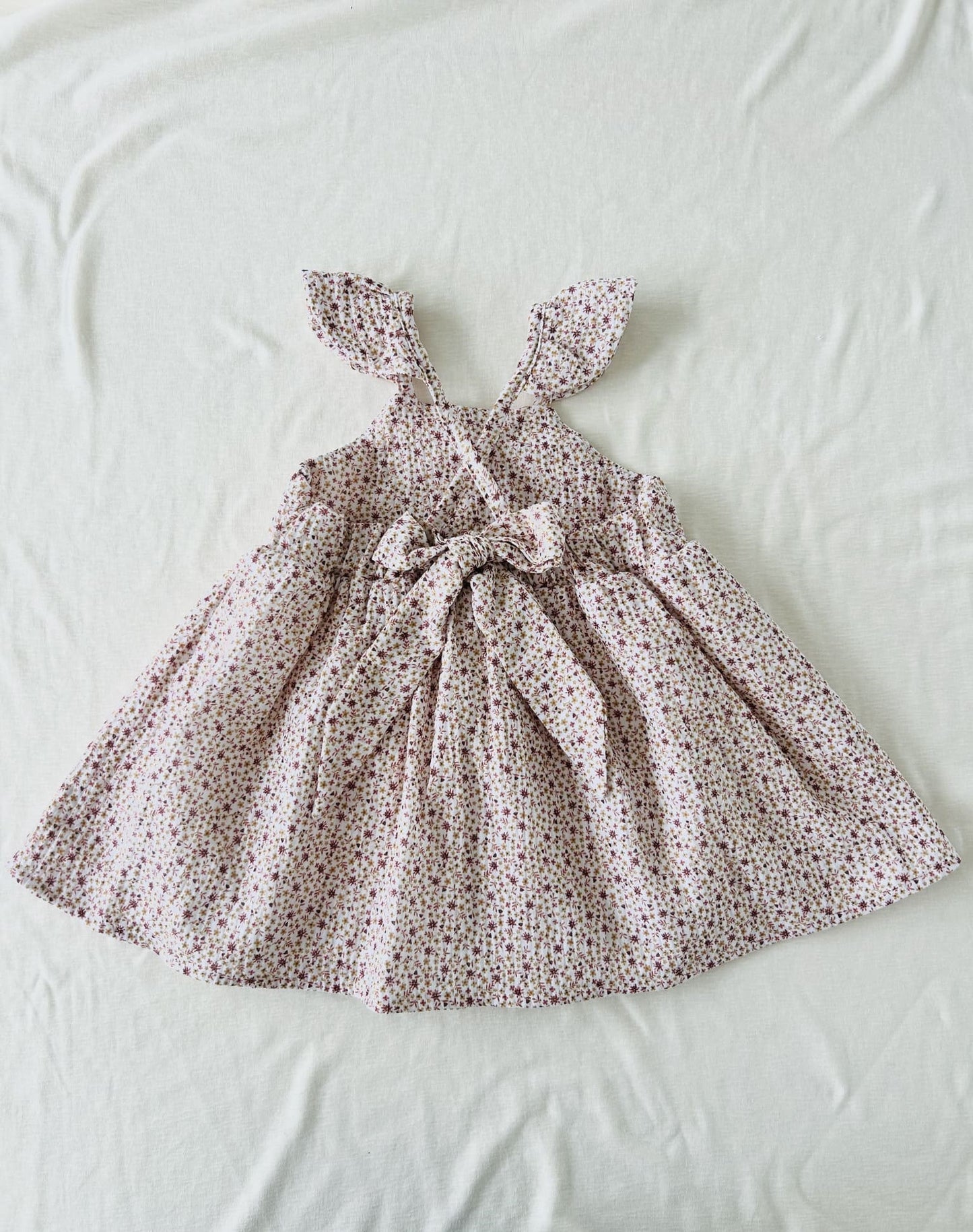 robe petites fleurs gaze de coton bio