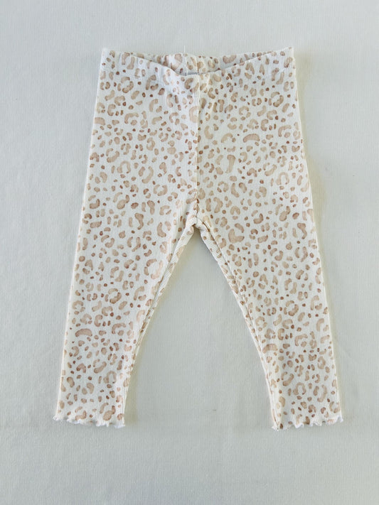 legging jersey côtelé léopard