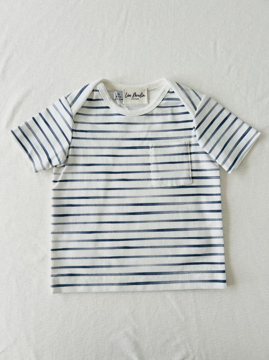 t shirt bio mixte marinière