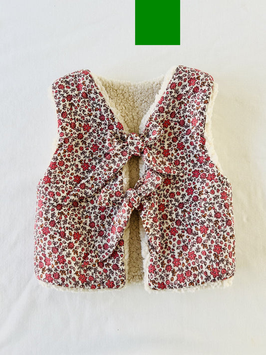 veste sans manches fille sherpa