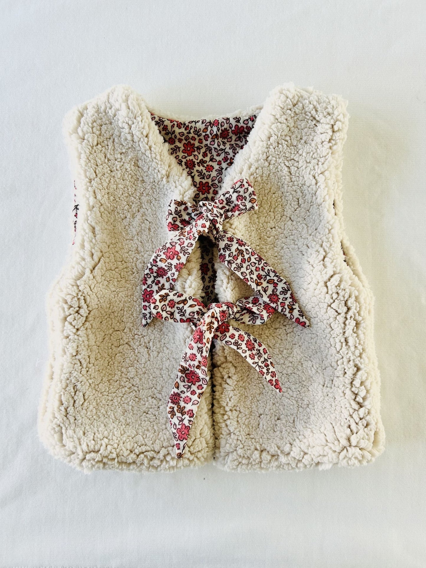 veste sans manches fille sherpa